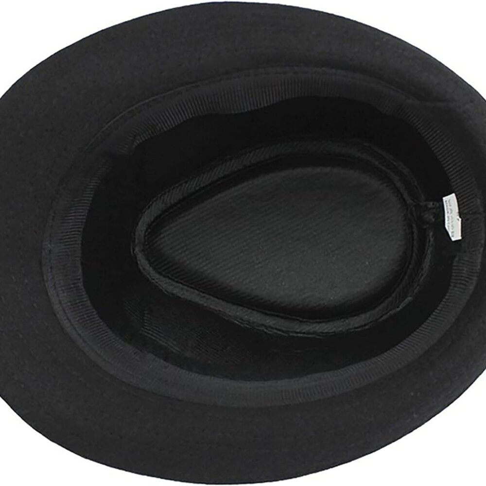 Mens Classic Plaid Manhattan Structured Gangster Trilby Fedora Hat Cuban Style D - Picture 5 of 9